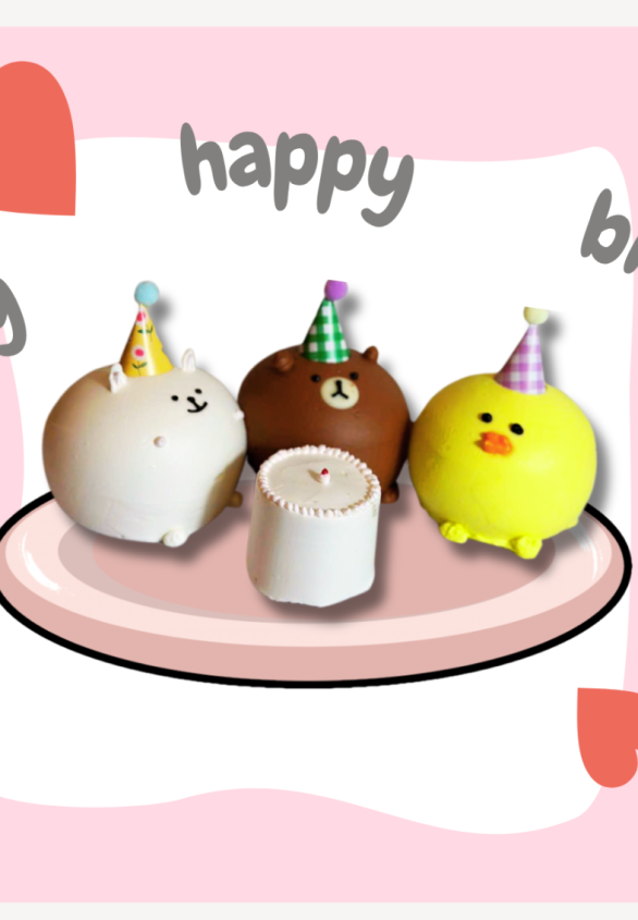 SET BÁNH KEM SINH NHẬT CON THÚ NHỎ NGỘ NGHĨNH 1