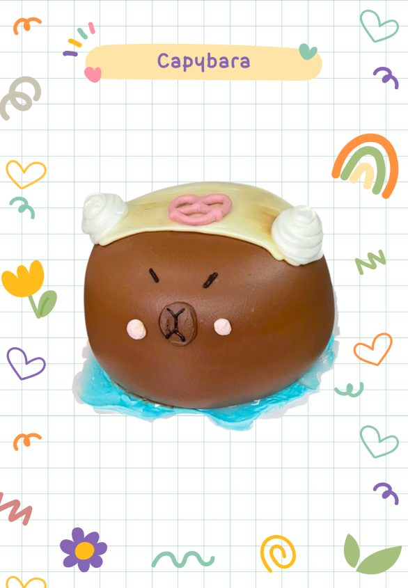 Bánh Kem Thú 3D Hình Con Capybara