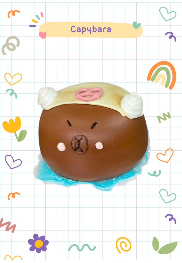 Bánh Kem Thú 3D Hình Con Capybara